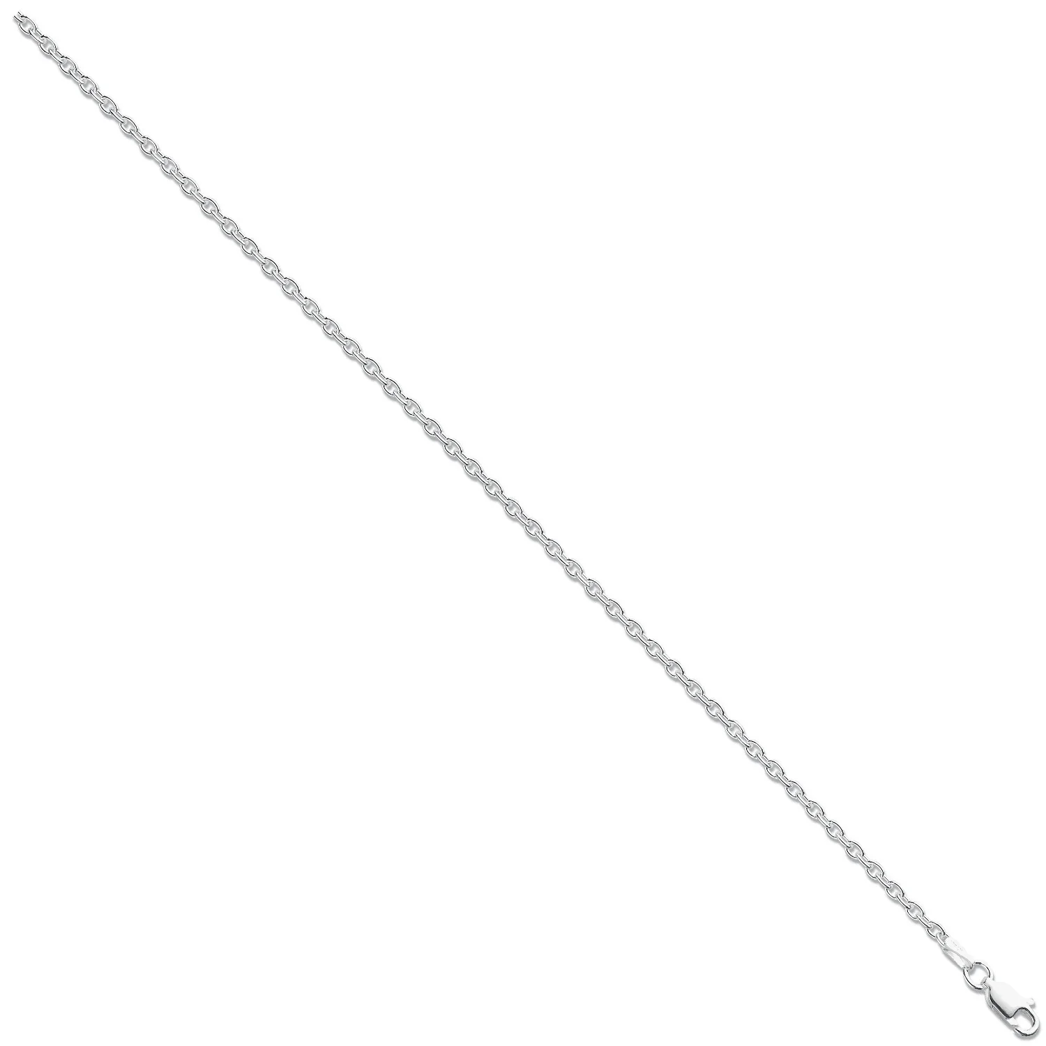 Silver 2.5mm Rolo Chain - Silver - Image 2