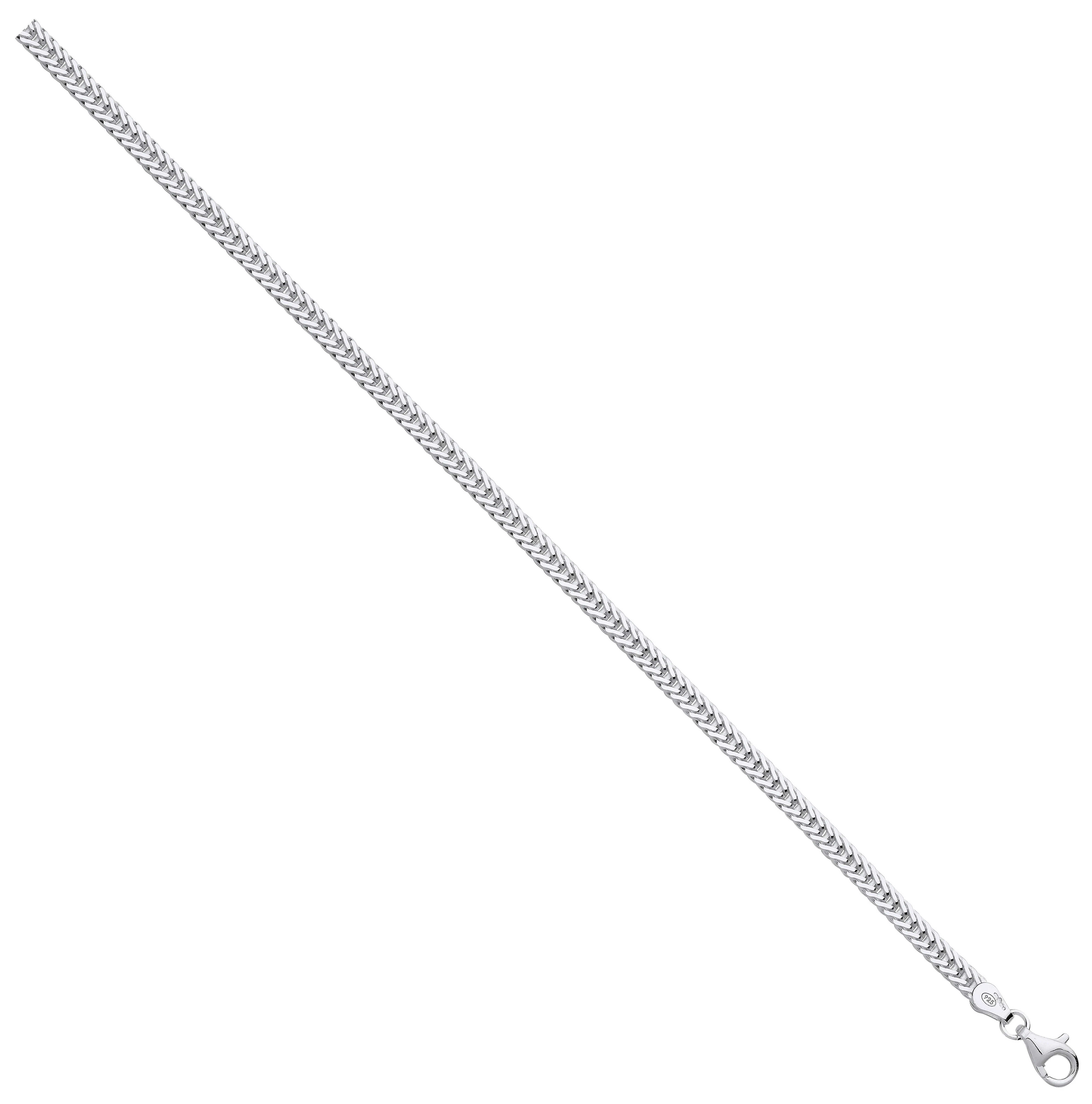 Silver 4mm Foxtail Chain - Silver - Image 2