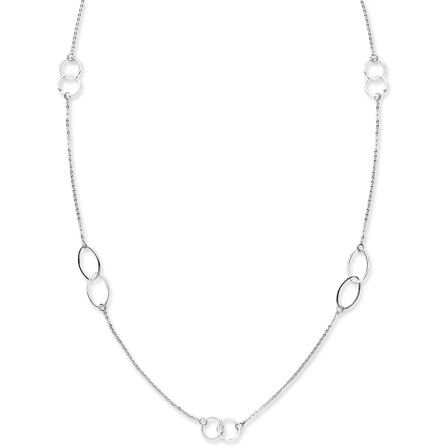 Silver Fancy Chain 42" - Silver - Image 2