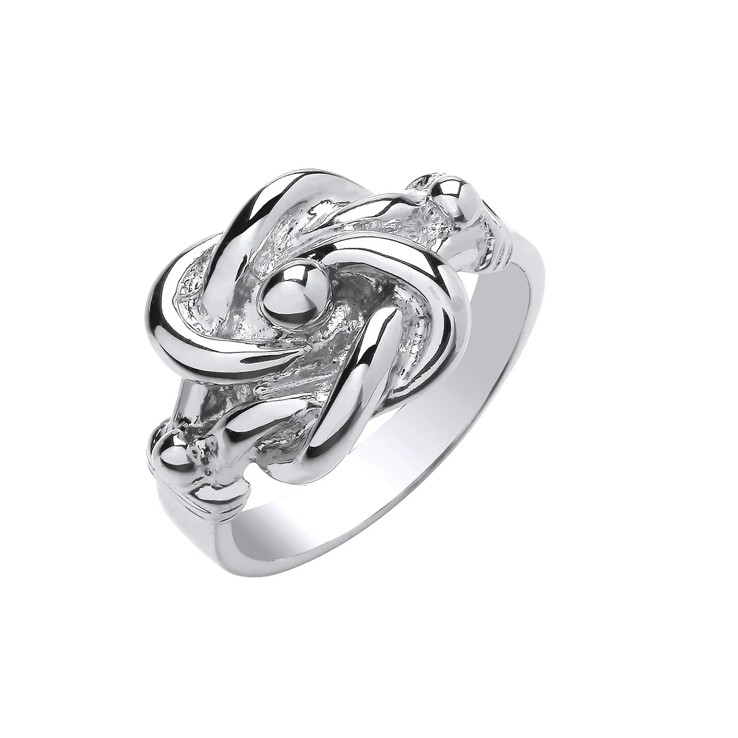 Silver Knot Ring - Silver - Image 2