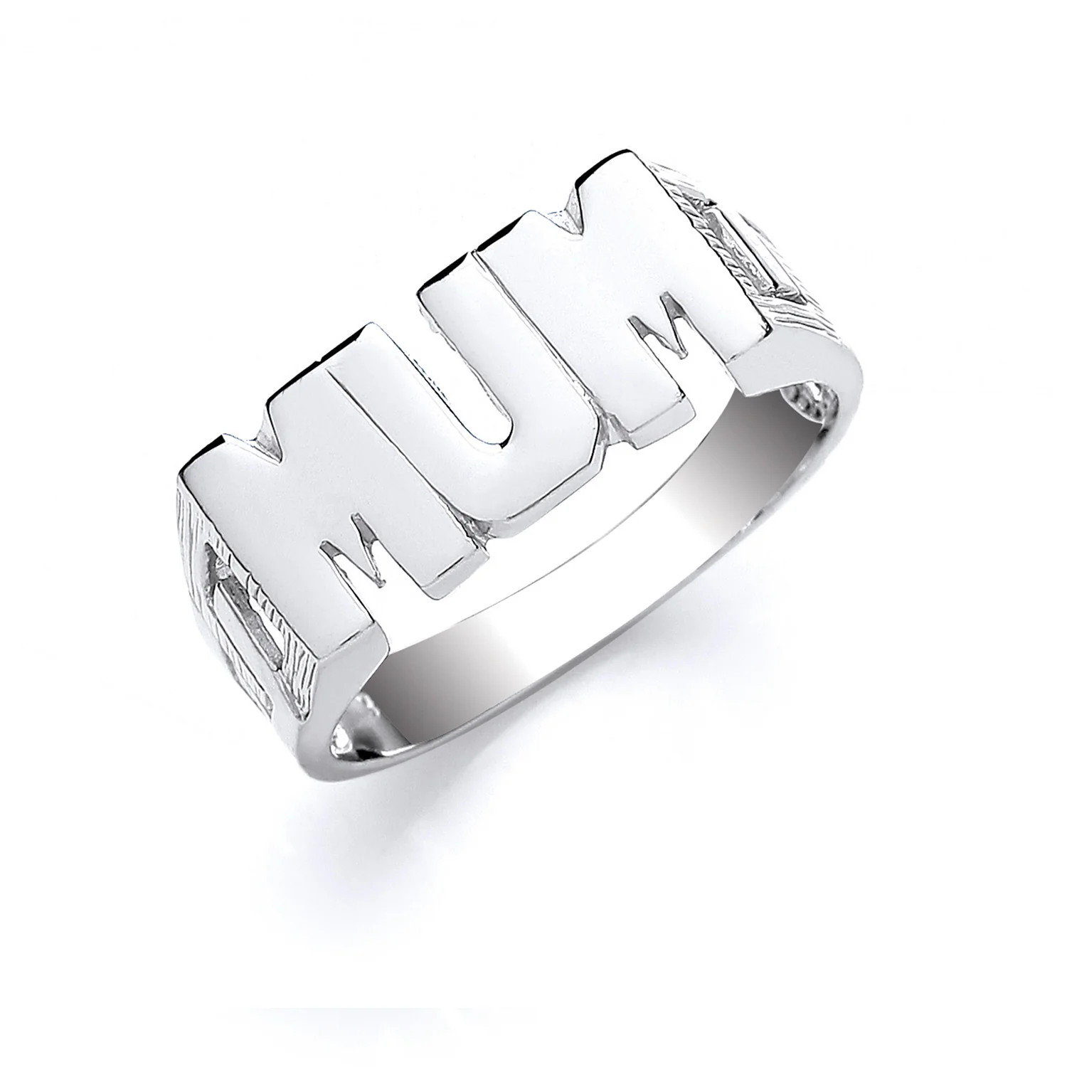 Silver MUM ID Ring - Silver - Image 2