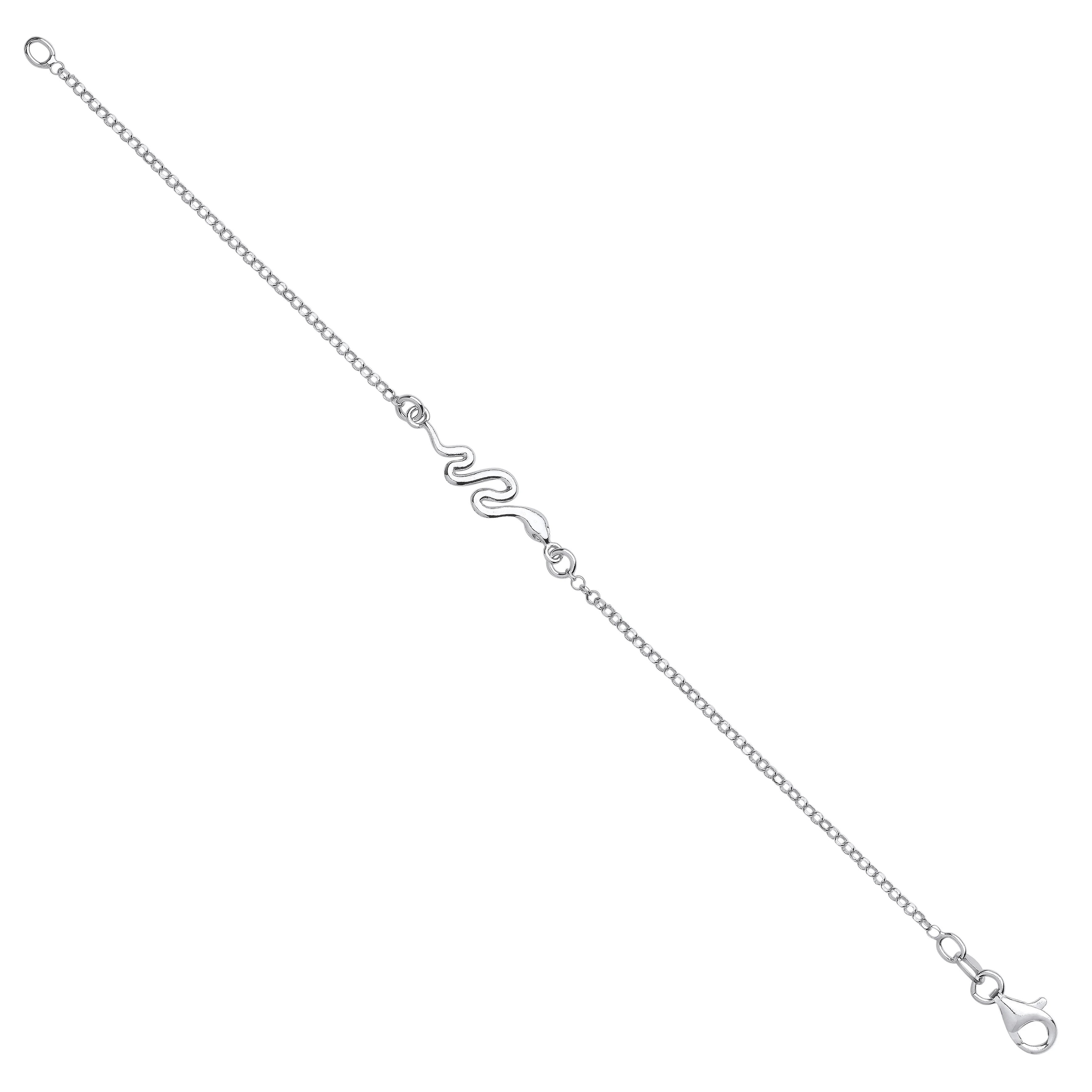 Silver Snake Ladies Bracelet - Silver - Image 2