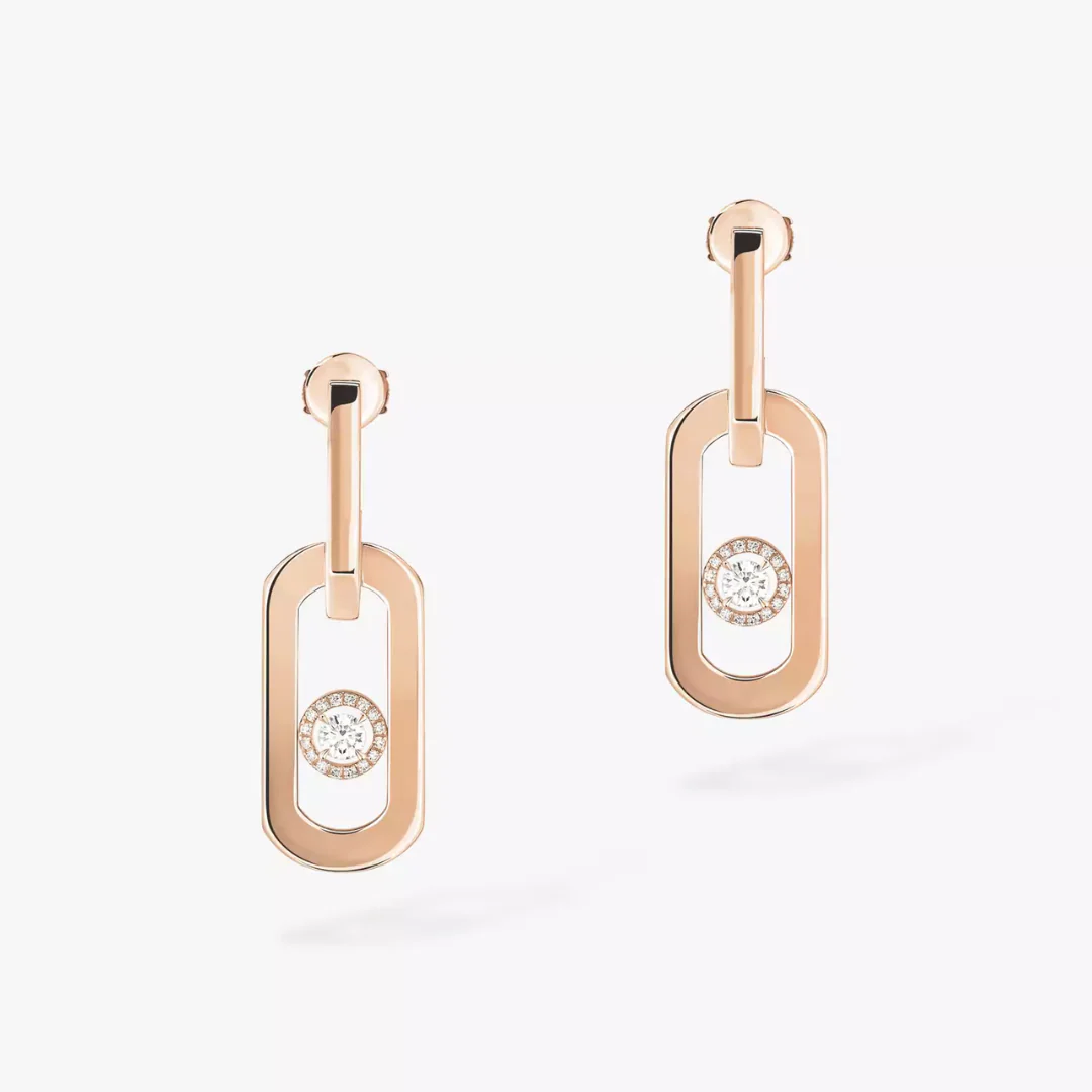 So Move XL Pendant Diamond Earrings 18ct Gold