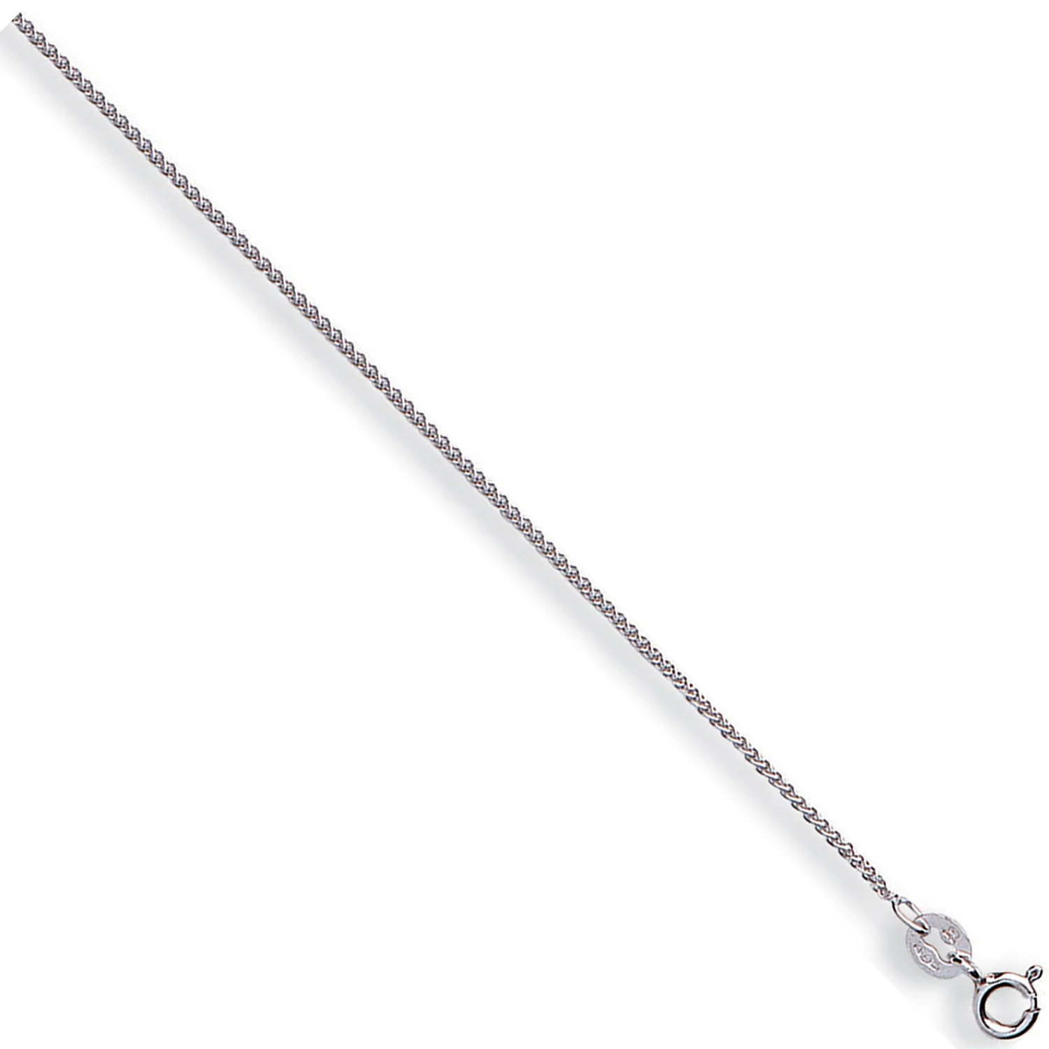 White Gold 1.0mm Spiga Chain - 9ct Gold - Image 2
