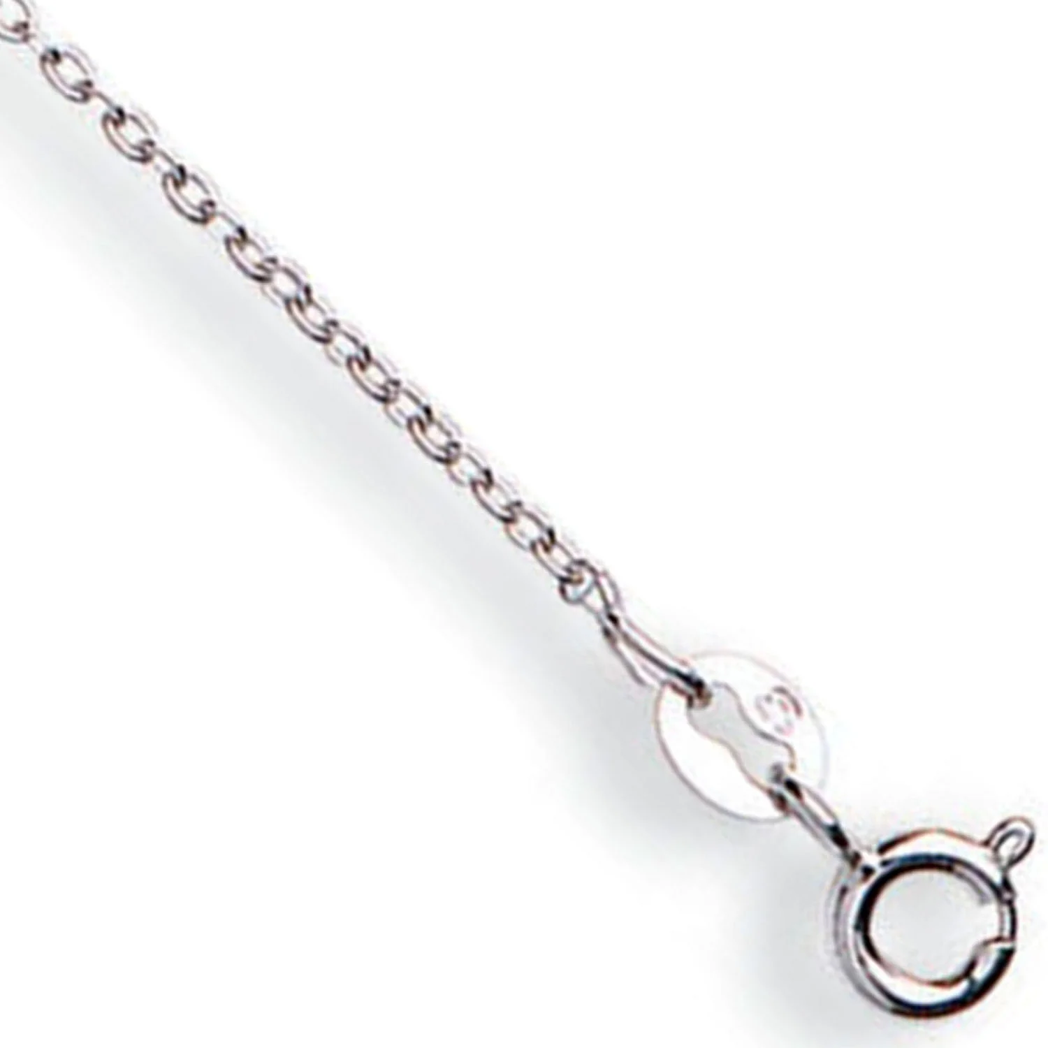 White Gold 1.2mm Rolo Chain - 9ct Gold - Image 2