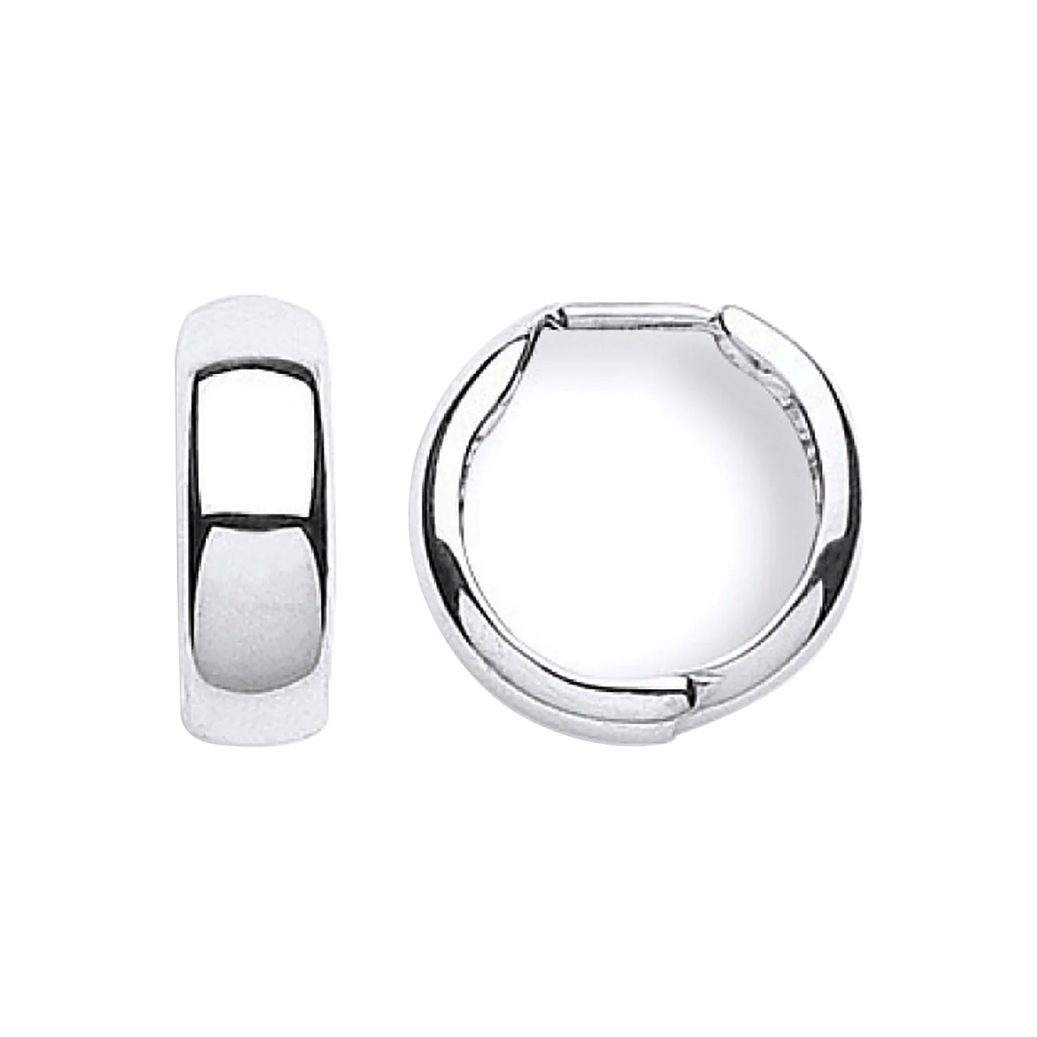White Gold 16mm Hinged Huggies - 9ct Gold - Image 2