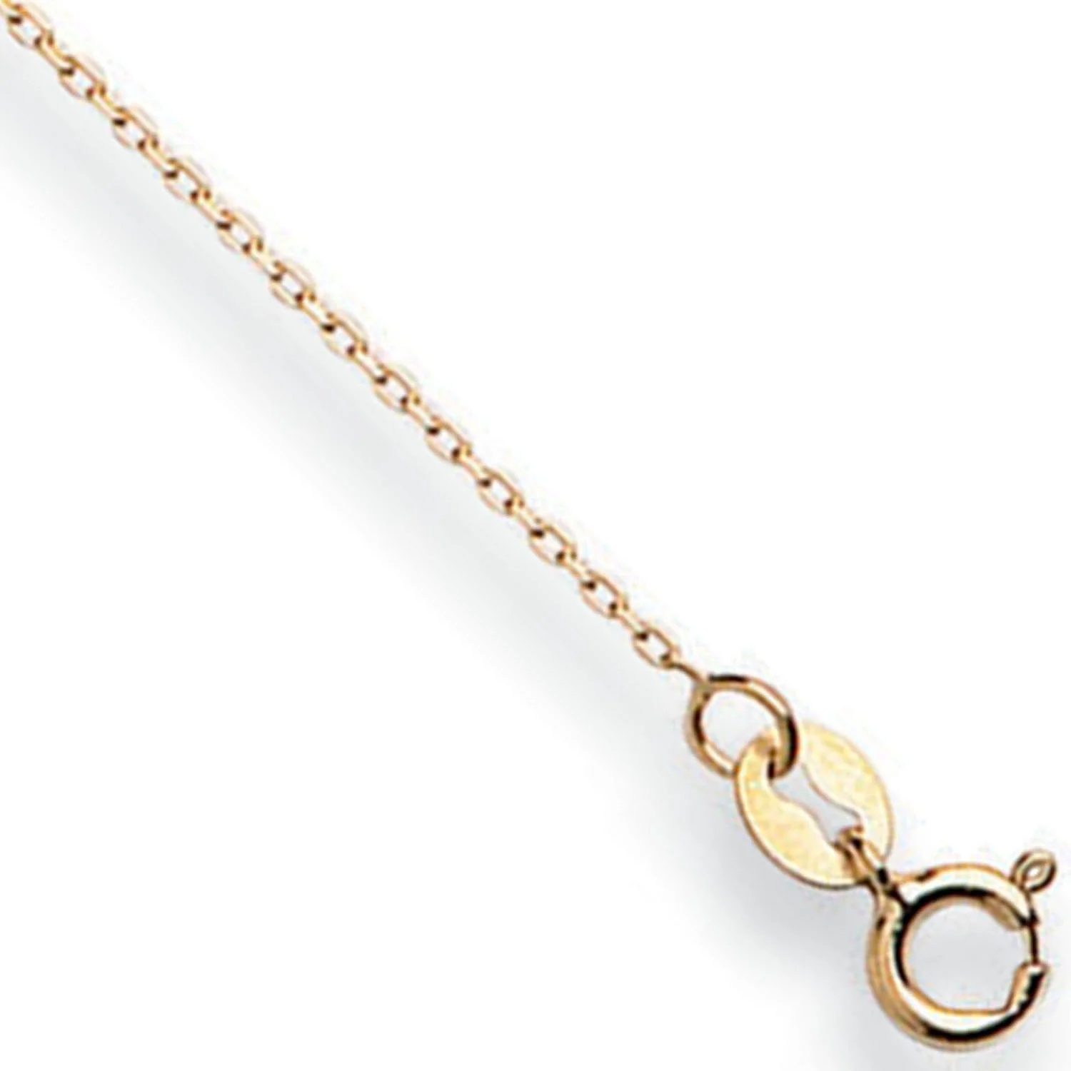 Yellow Gold 0.8mm Diamond Cut Trace Chain - 9ct Gold - Image 2