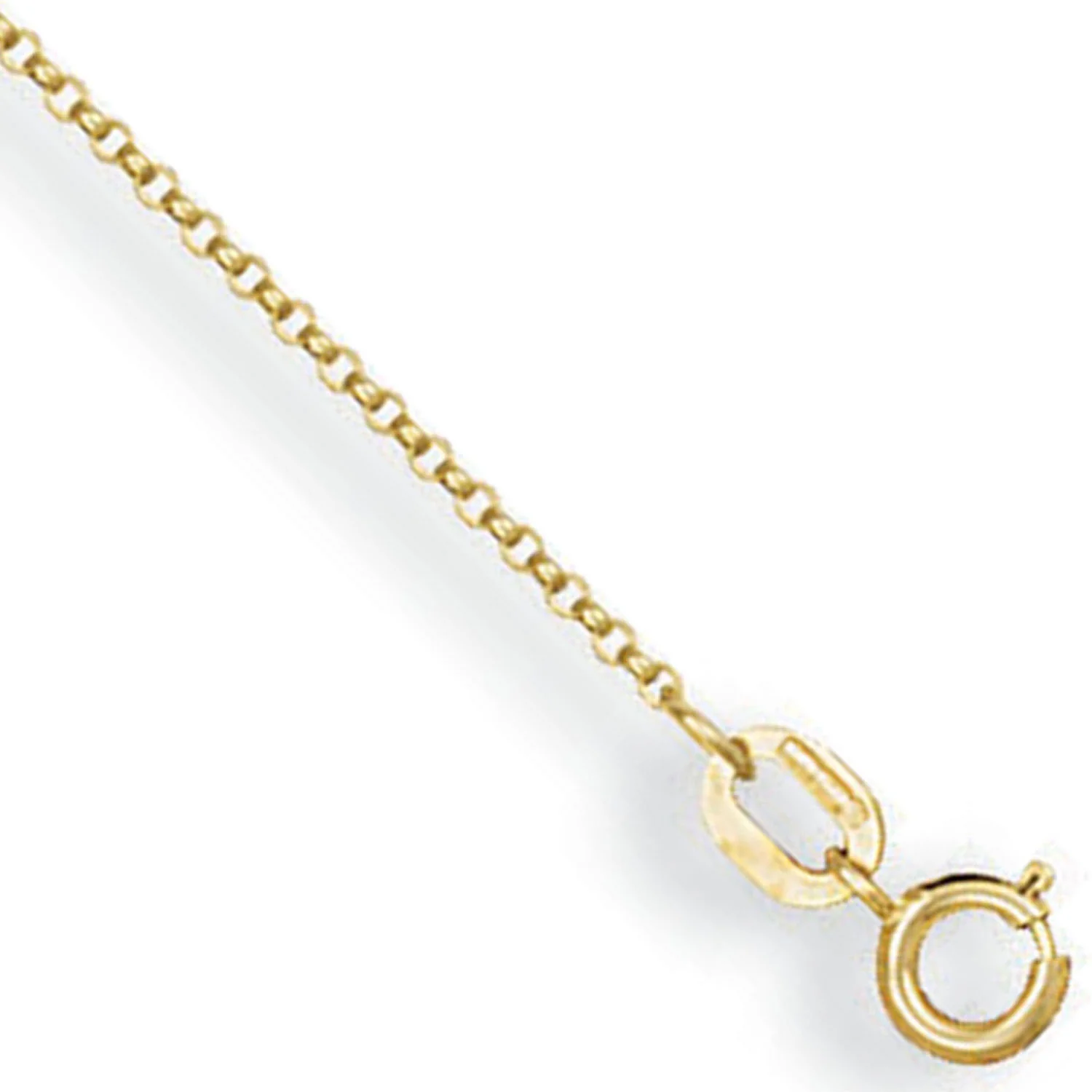 Yellow Gold 1.1mm Micro Belcher Chain - 9ct Gold - Image 2