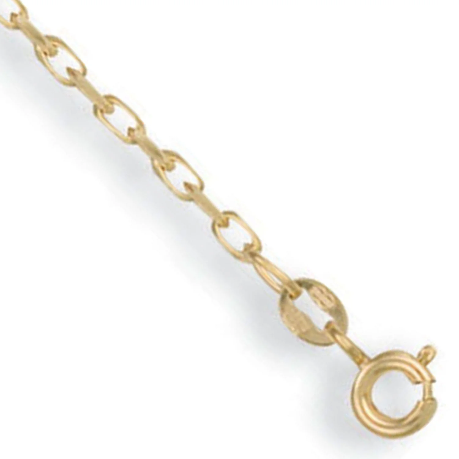 Yellow Gold 1.9mm Diamond Cut Oval Belcher Chain - 9ct Gold - Image 2