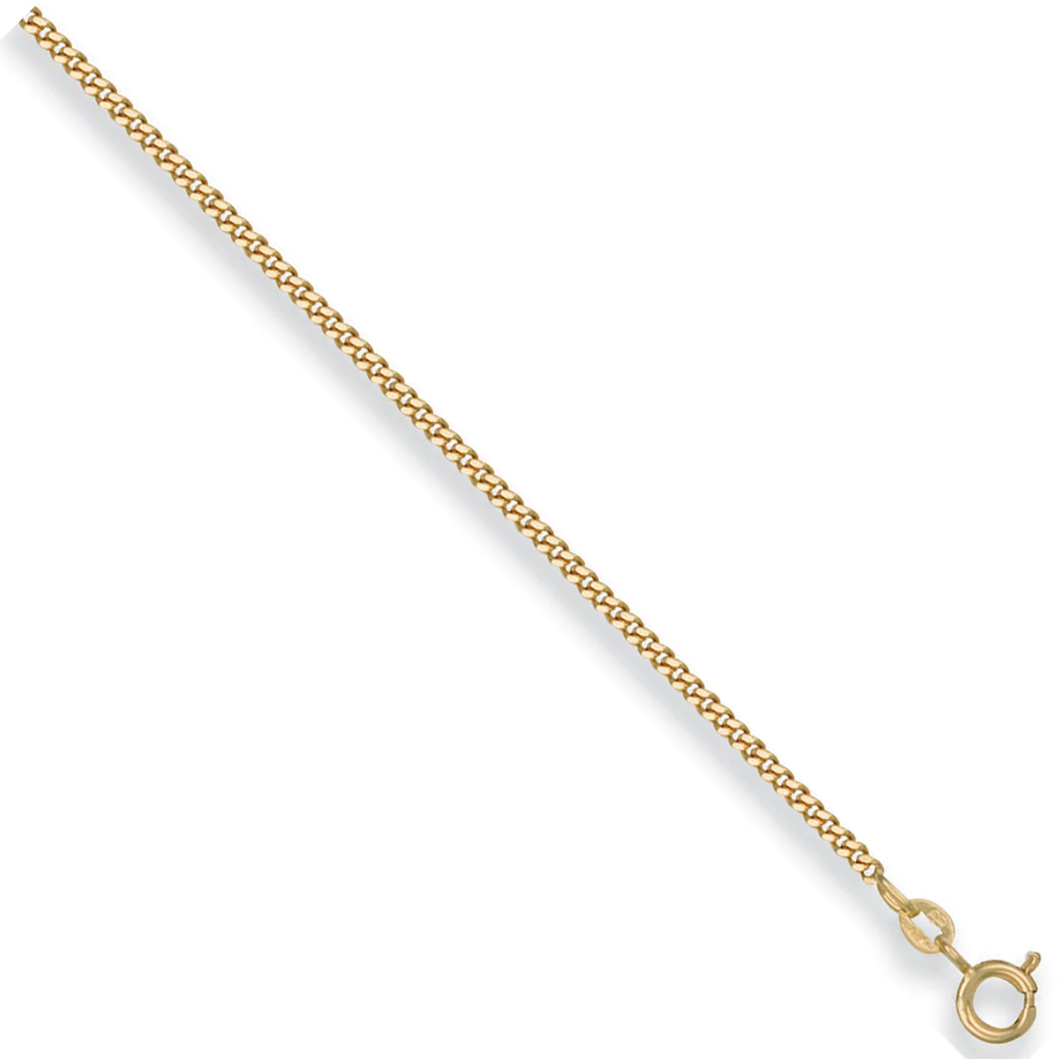 Yellow Gold 2.0mm Traditional Classic Curb Chain - 9ct Gold - Image 2