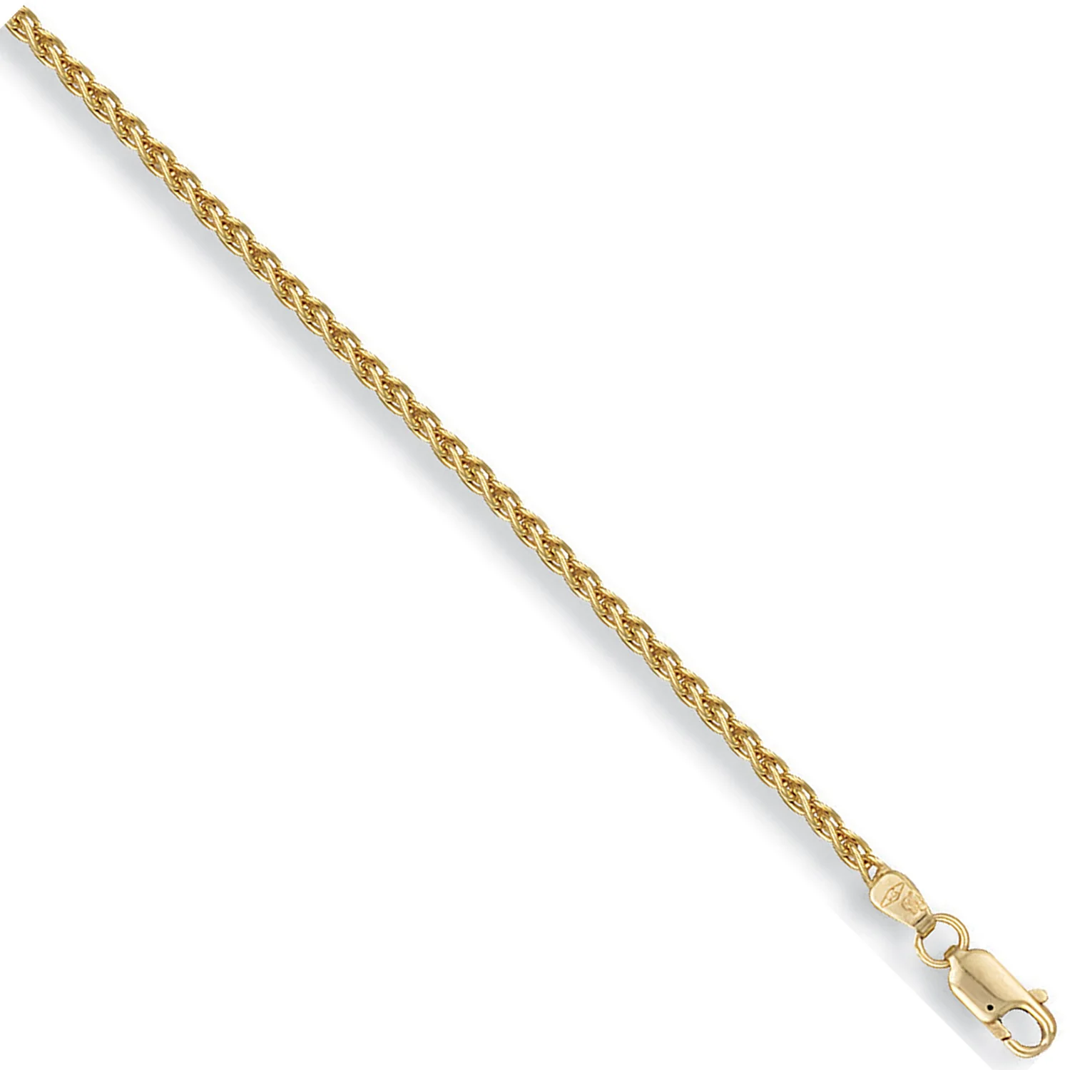 Yellow Gold 2.4mm Spiga Chain - 9ct Gold - Image 2