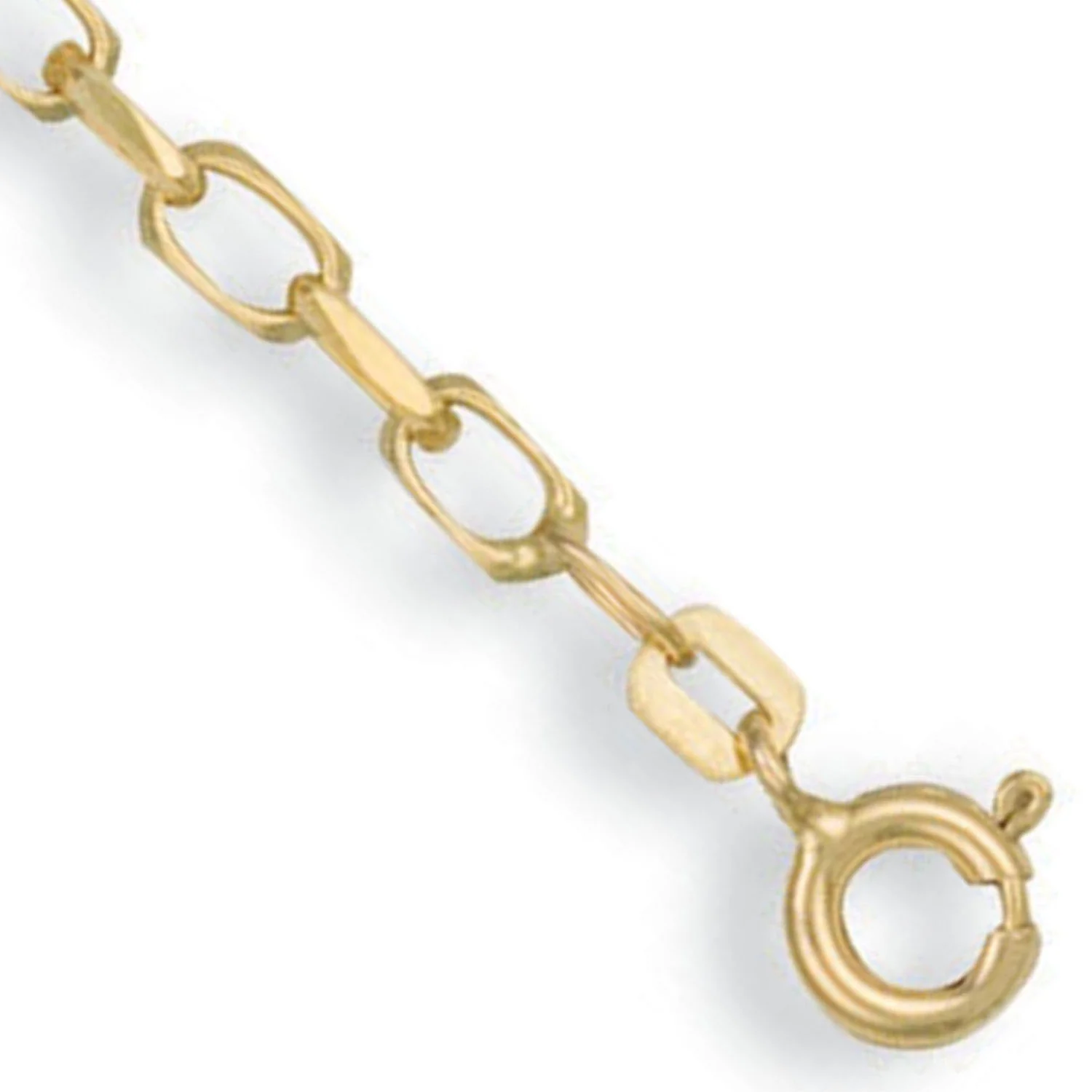 Yellow Gold 2.8mm Diamond Cut Oval Belcher Chain - 9ct Gold - Image 2