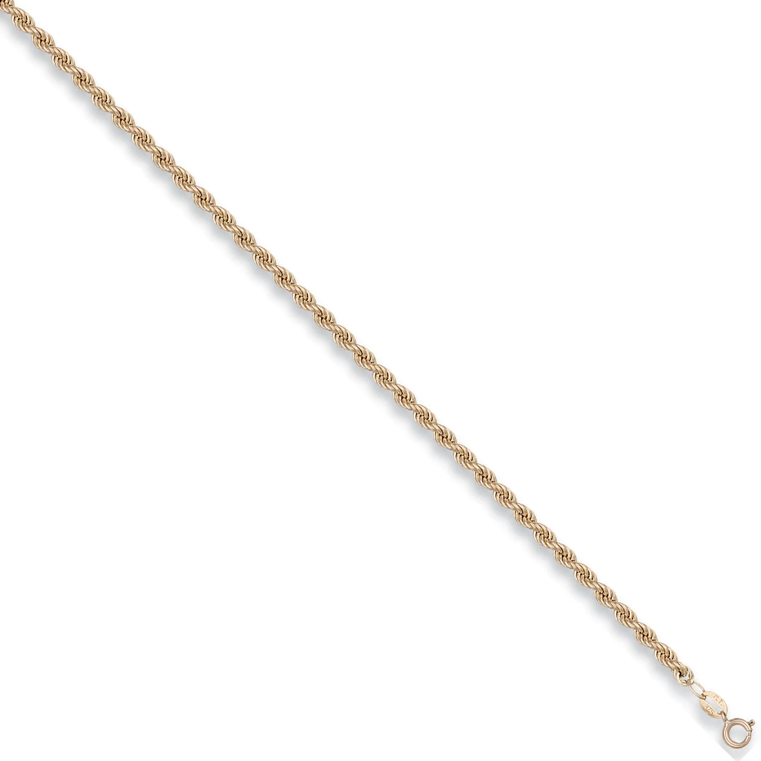 Yellow Gold 3.2mm Hollow Rope Chain - 9ct Gold - Image 2