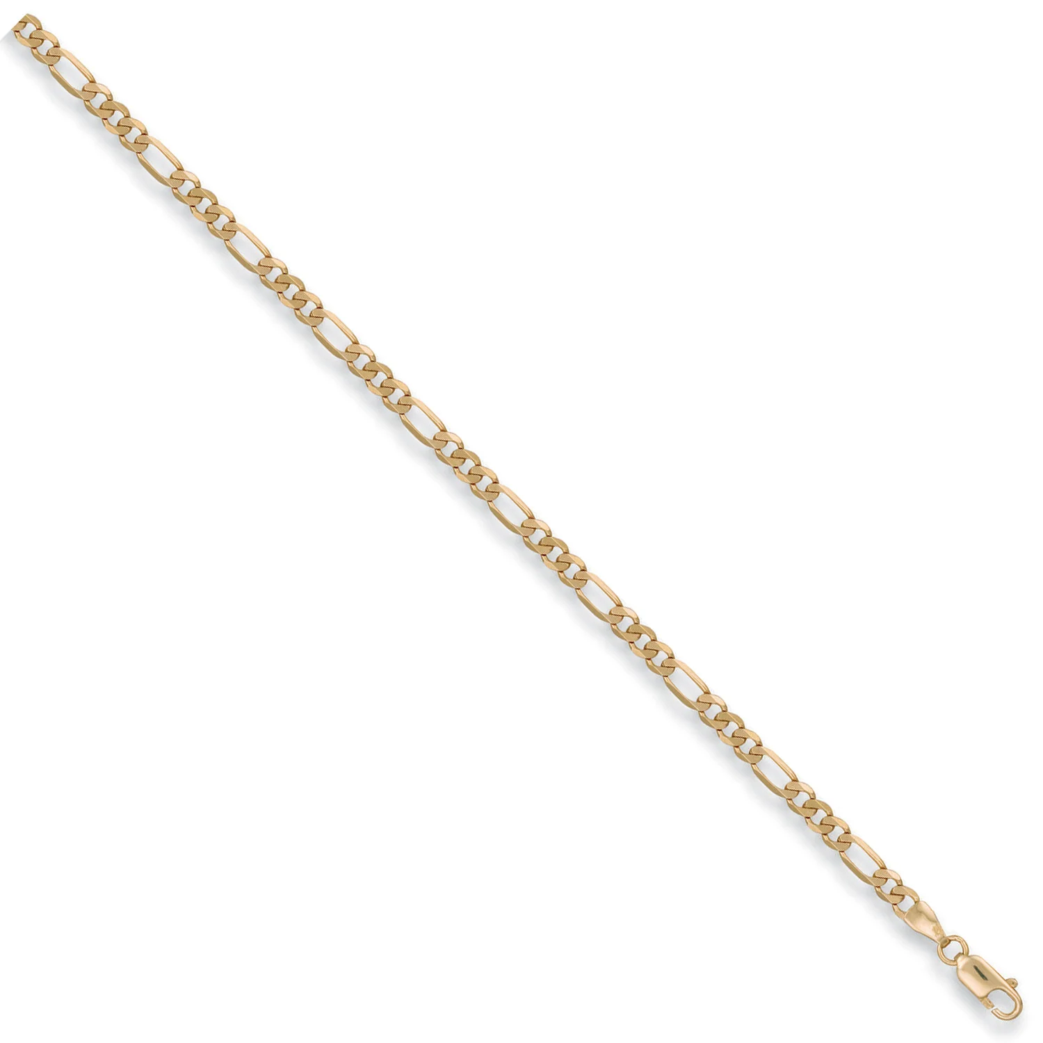 Yellow Gold 3.8mm Figaro Chain - 9ct Gold - Image 2