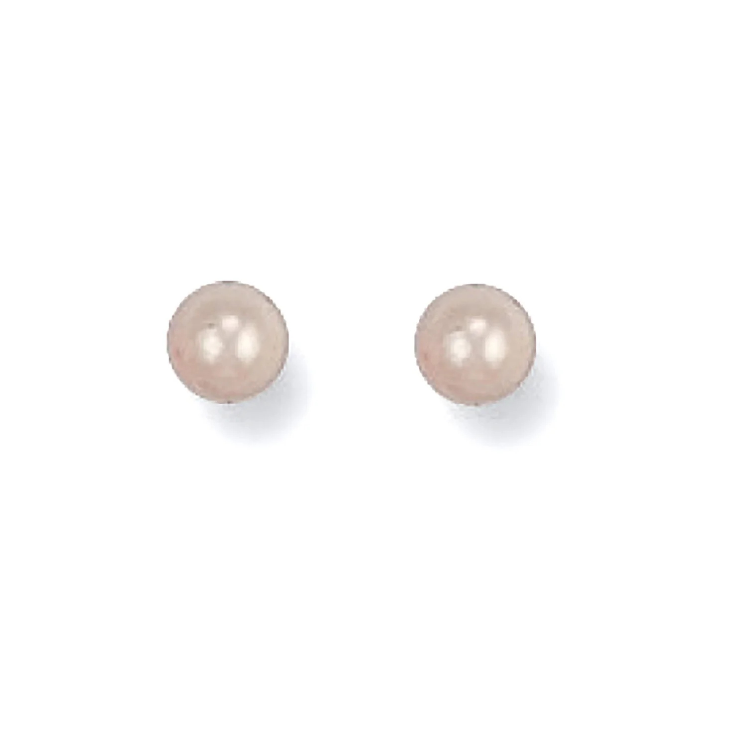 Yellow Gold 4mm Cultured Pearl Studs - 9ct Gold