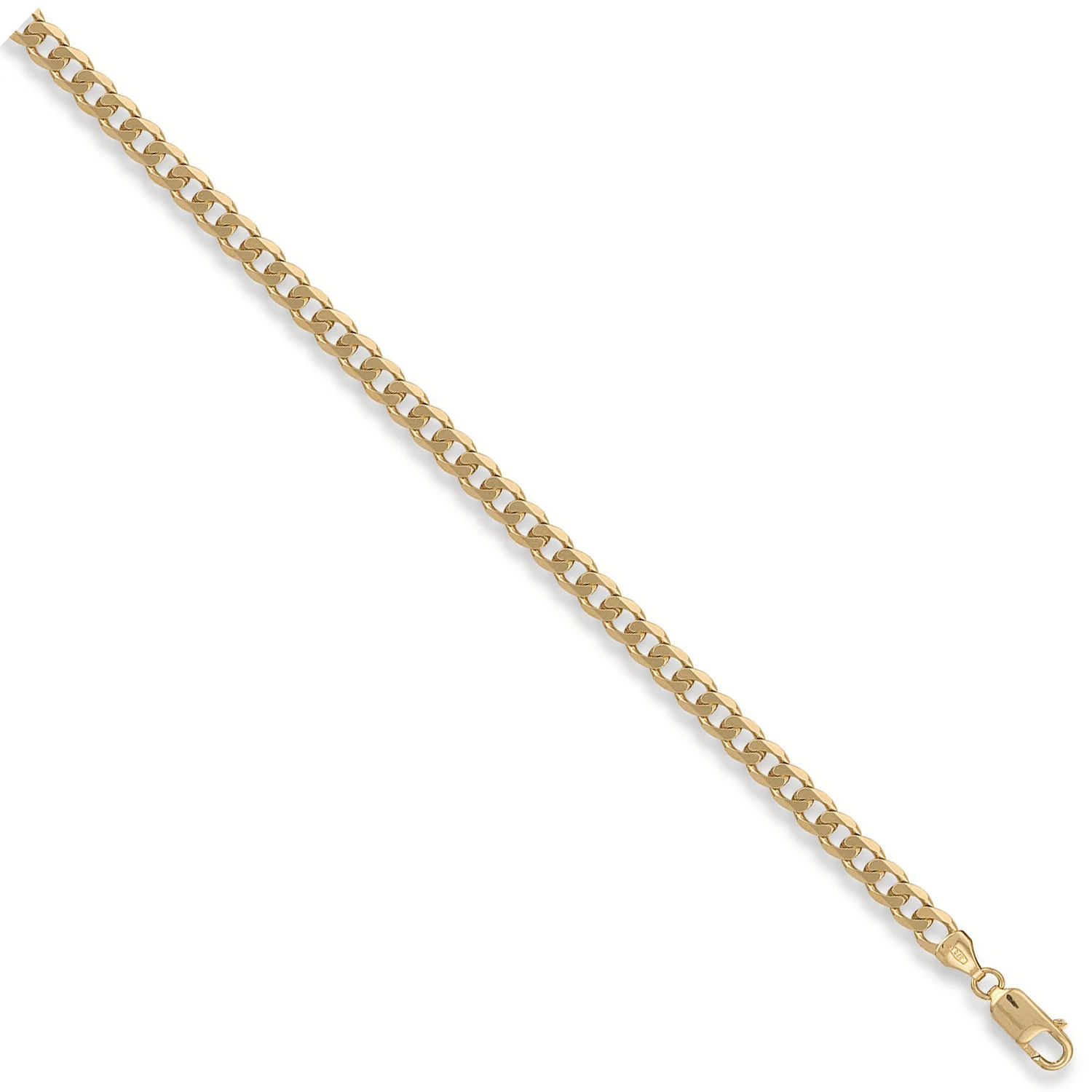 Yellow Gold 5.4mm Curb Chain - 9ct Gold - Image 2