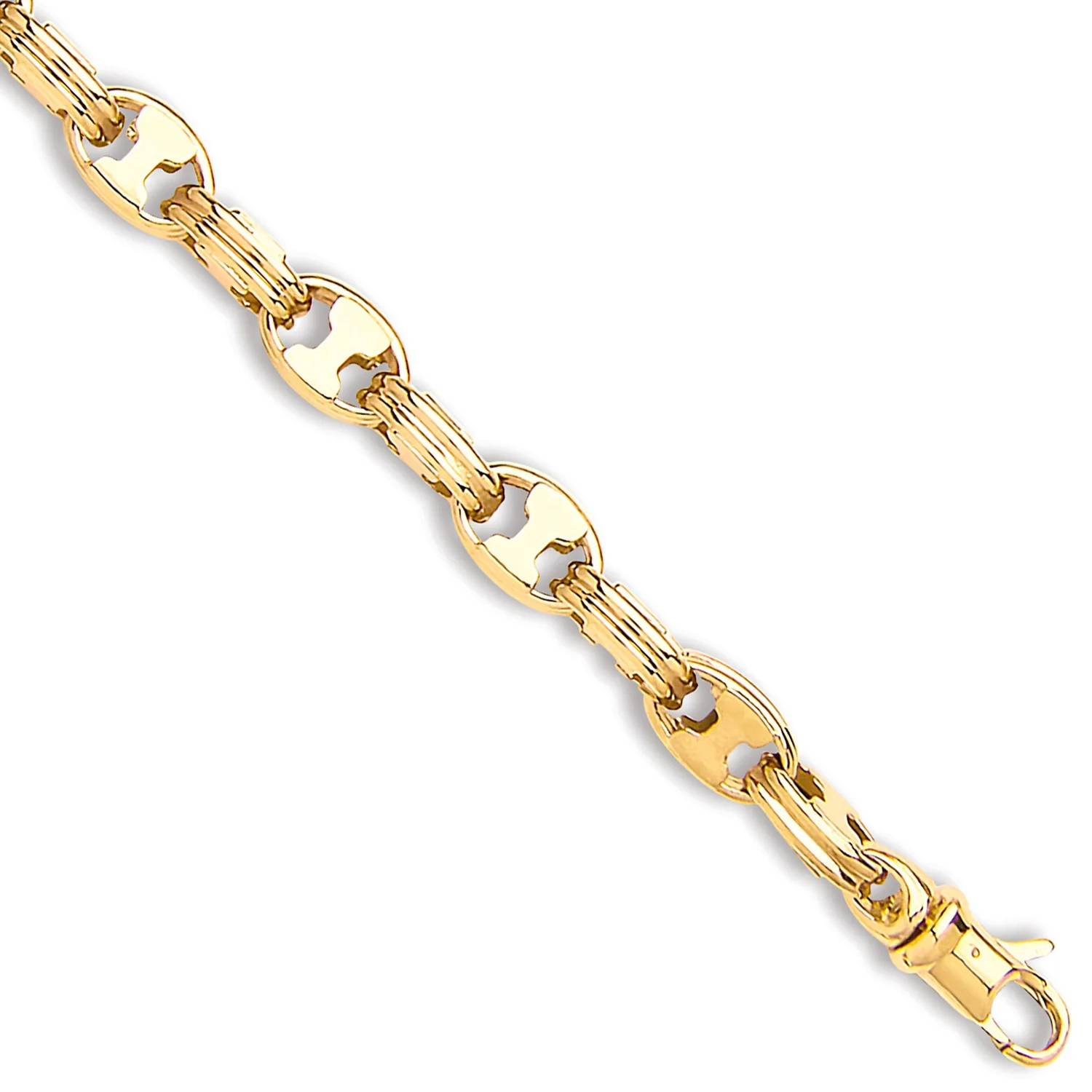 Yellow Gold 6.0mm Hollow Chain/Bracelet - 9ct Gold - Image 2