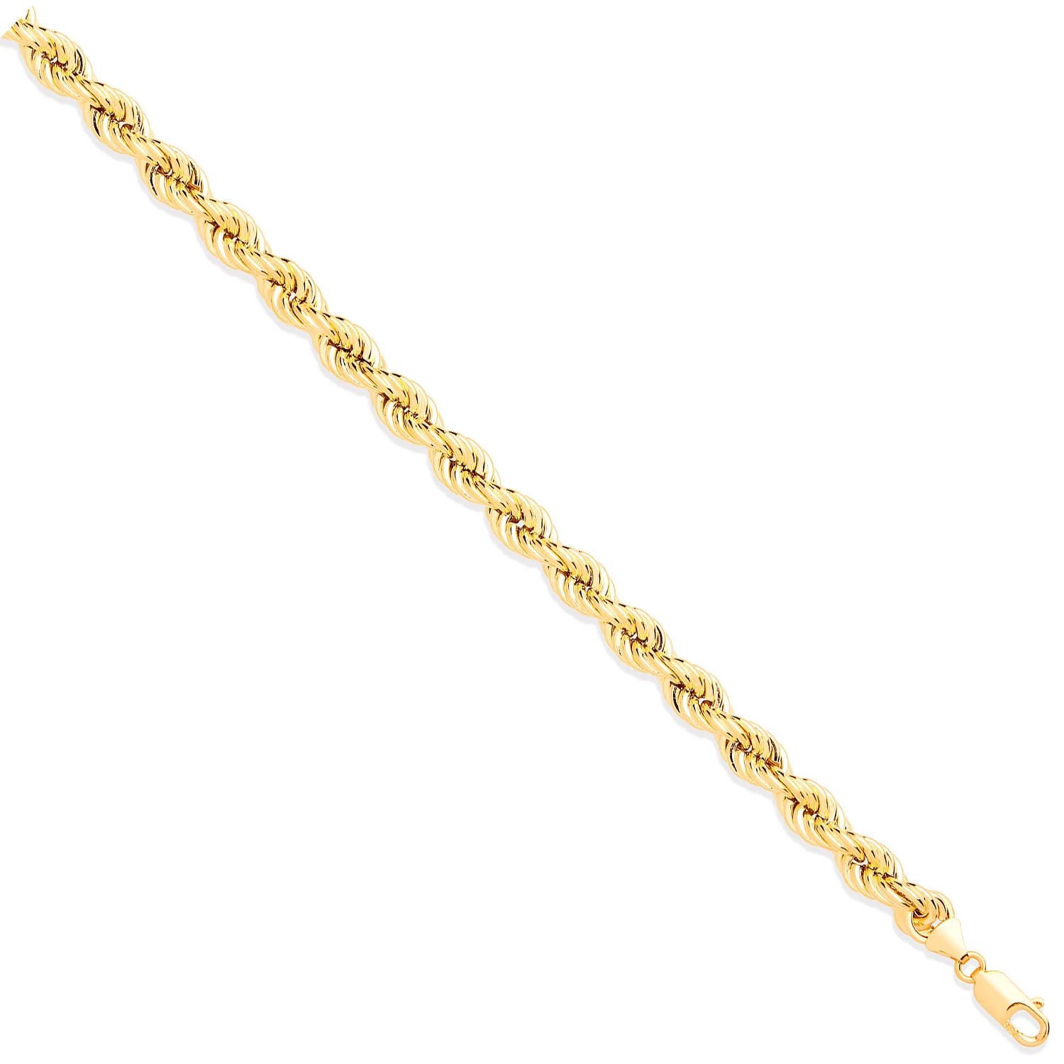 Yellow Gold 9.0mm Hollow Rope Chain - 9ct Gold - Image 2