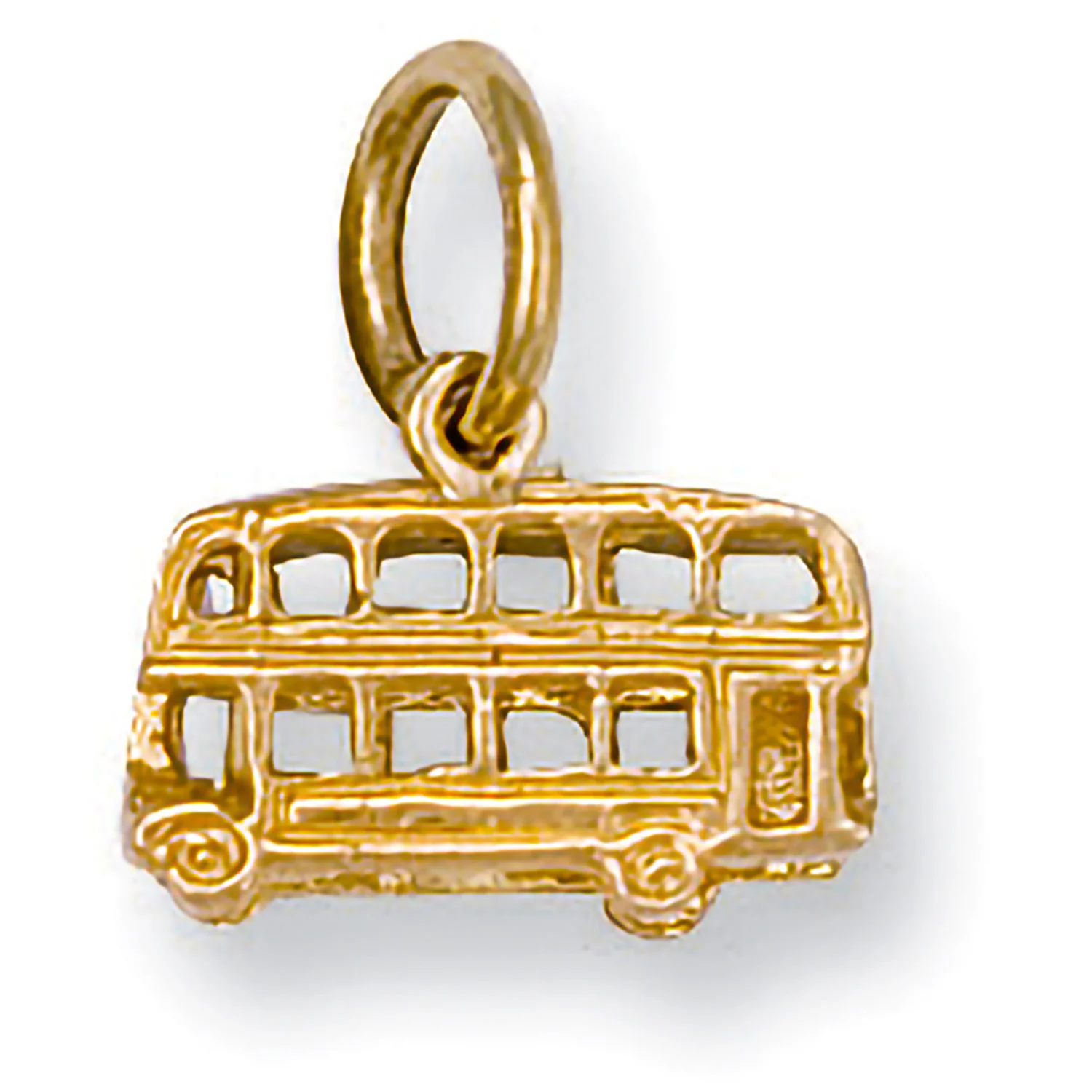 Yellow Gold Bus Pendant - 9ct Gold - Image 2