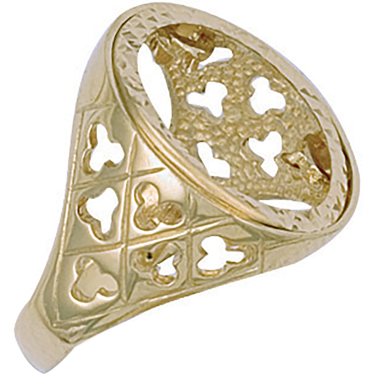 Yellow Gold (Full) Fancy Sides Sovereign Ring - 9ct Gold - Image 2