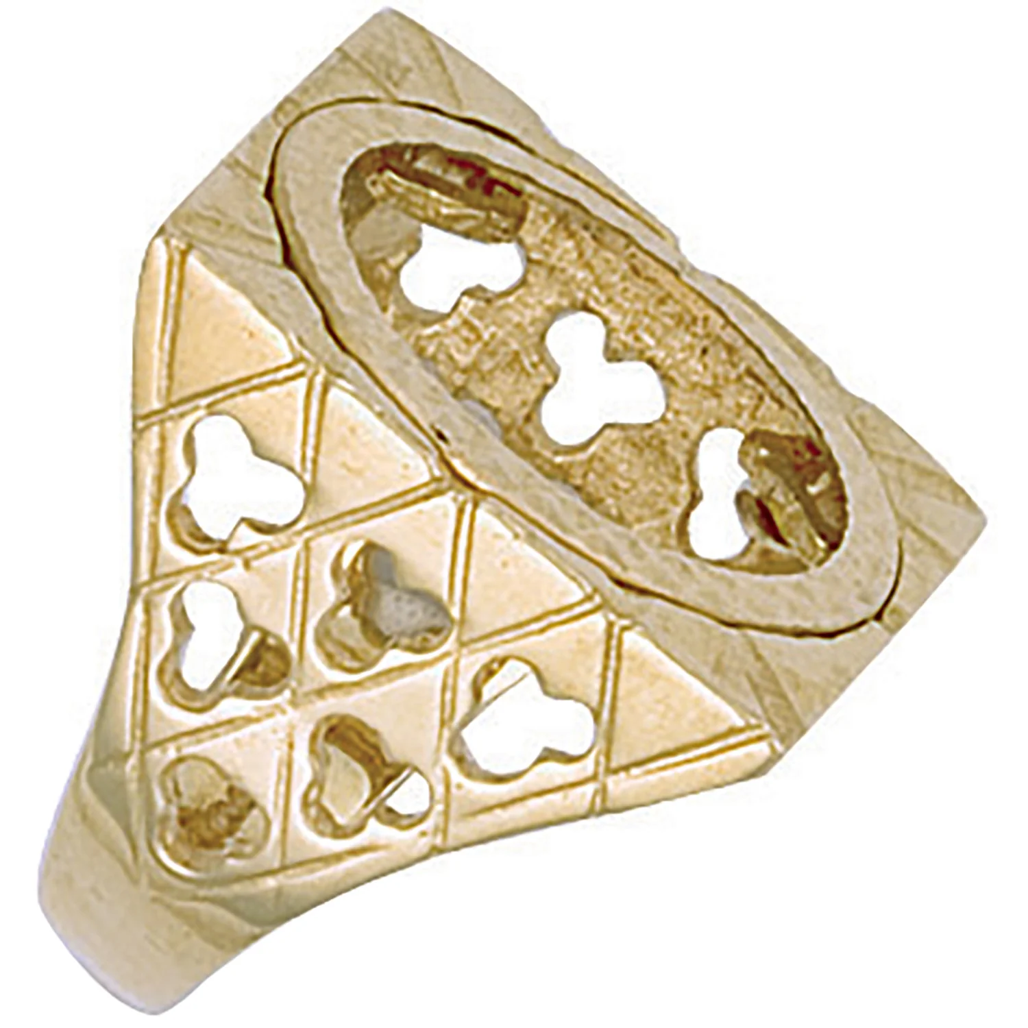 Yellow Gold (Full) Square Top Sovereign Ring - 9ct Gold - Image 2