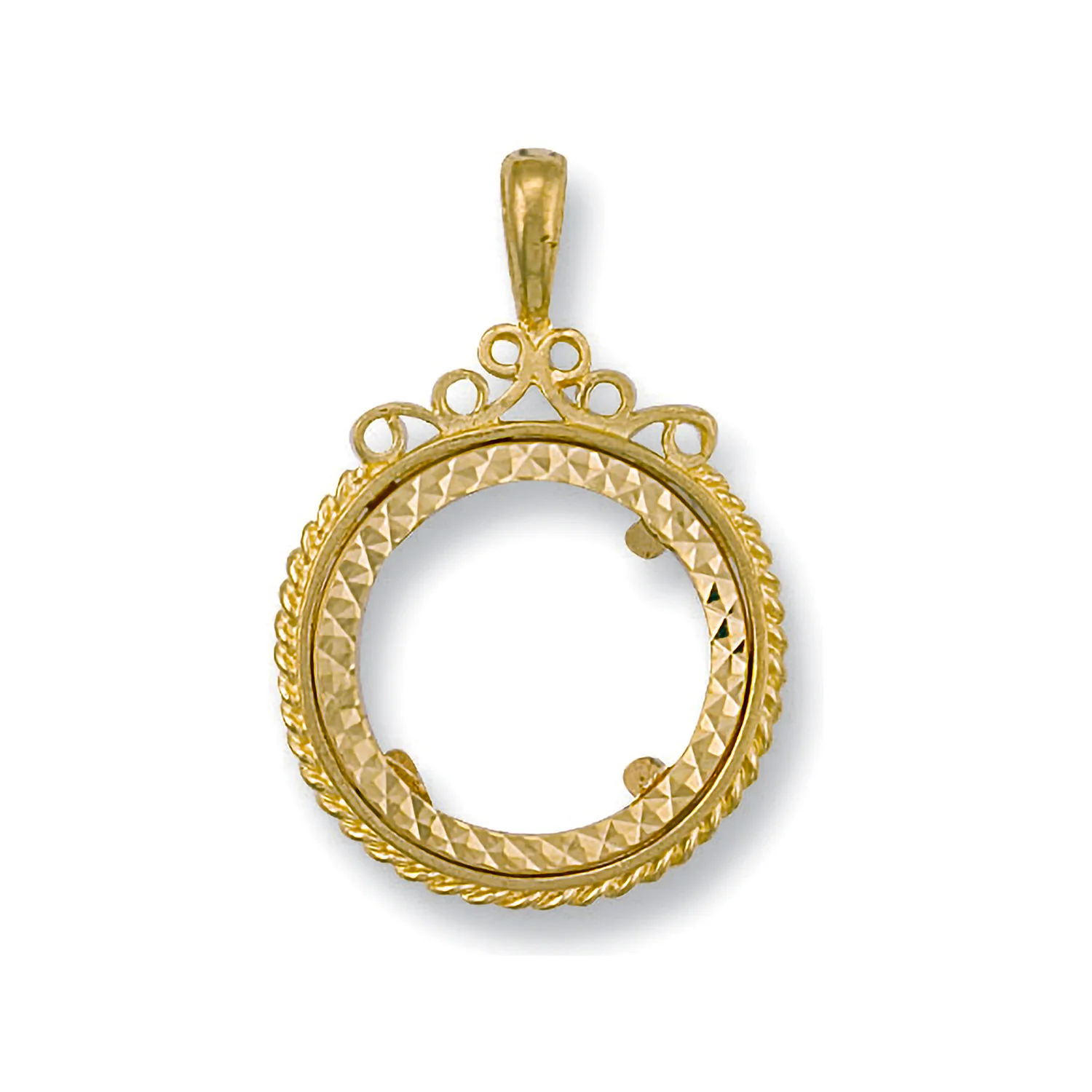 Yellow Gold (Half) Fancy Sovereign Pendant - 9ct Gold - Image 2