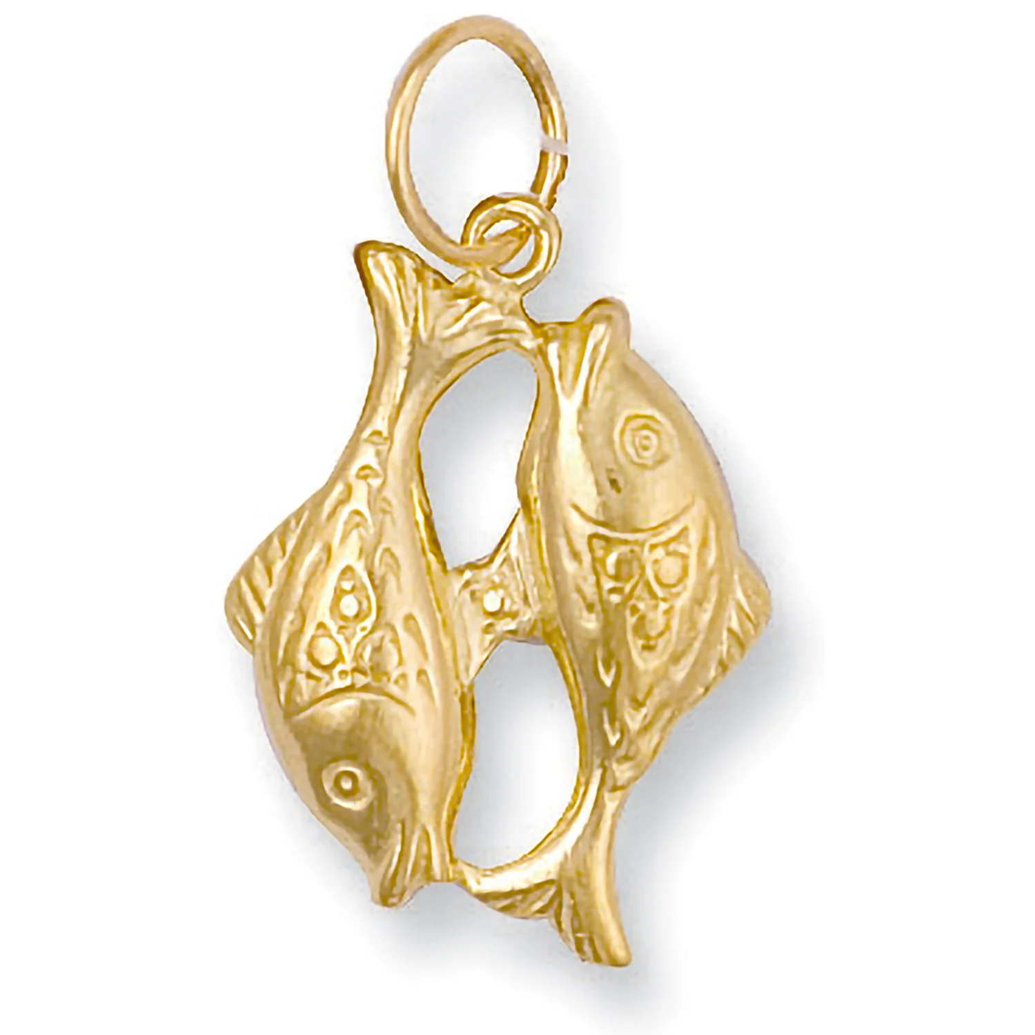Yellow Gold Pisces Zodiac Pendant - 9ct Gold - Image 2