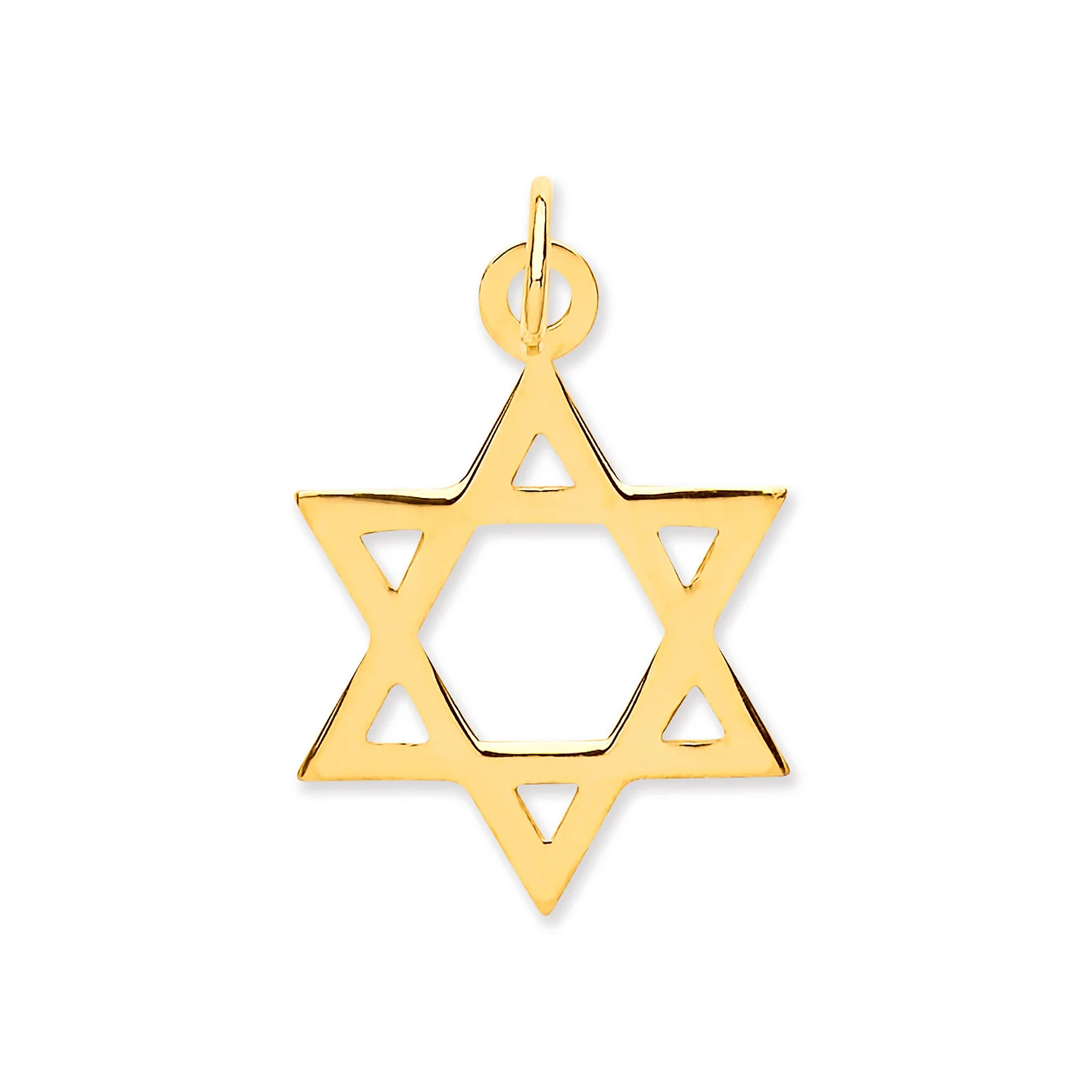Yellow Gold Star of David Pendant - 9ct Gold - Image 2