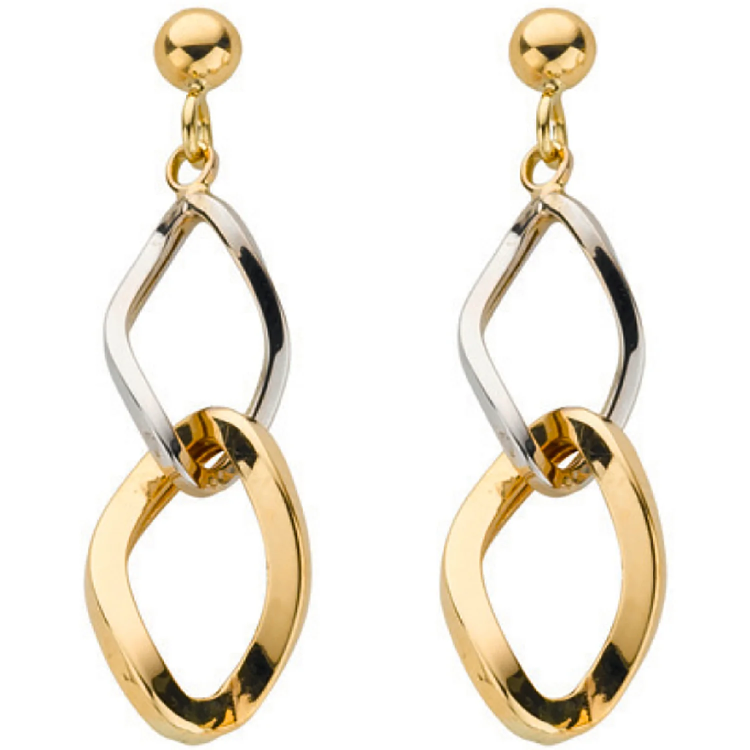 Yellow & White Gold Fancy Drops - 9ct Gold - Image 2